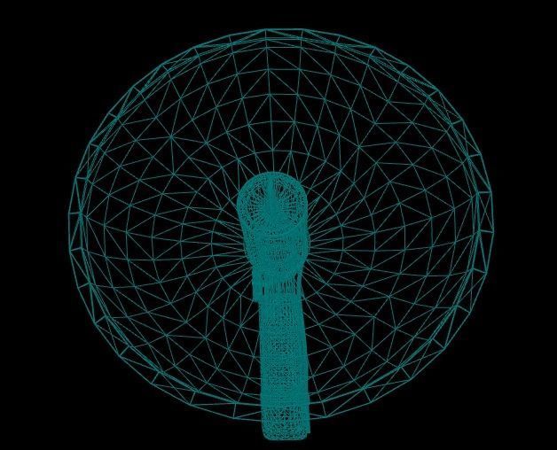 Parabolic 3D Model Low-poly 3D model_4