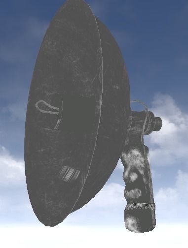 Parabolic 3D Model Low-poly 3D model_3