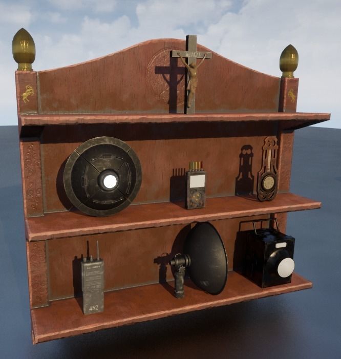 Parabolic 3D Model Low-poly 3D model_1