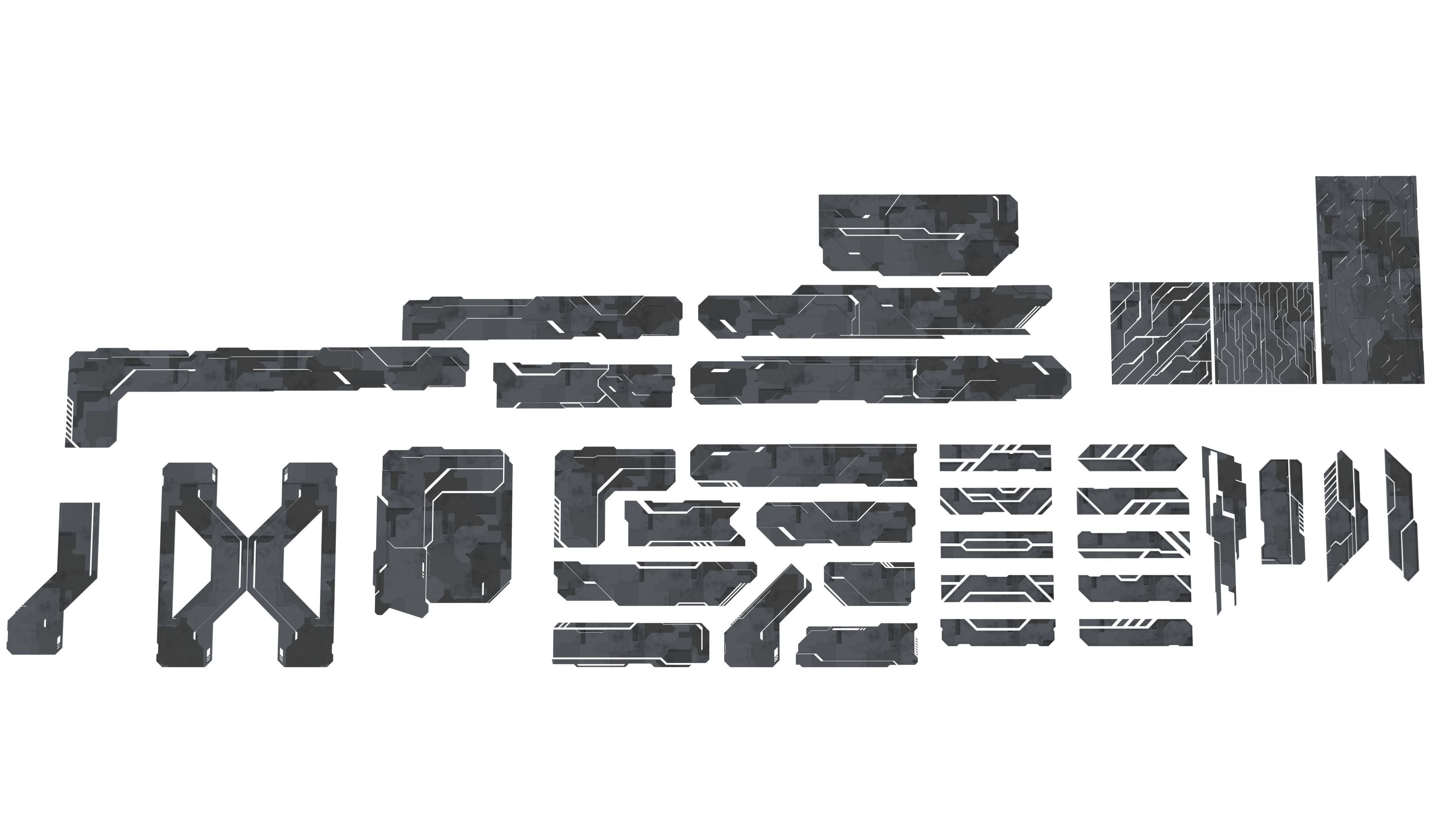 Scifi Futuristic building Free low-poly 3D model_8