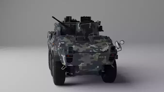 Japan Tank Type 87 RCV 3D Model Free low-poly 3D model