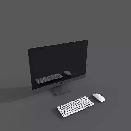 Apple iMAC Free low-poly 3D model