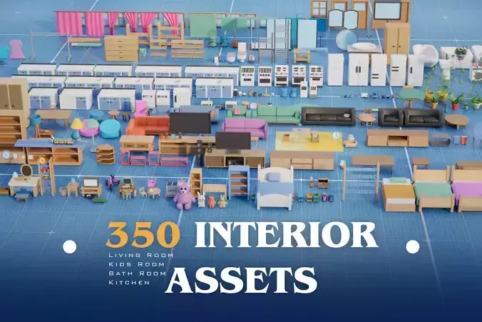 Interior Room Assets Mega Pack