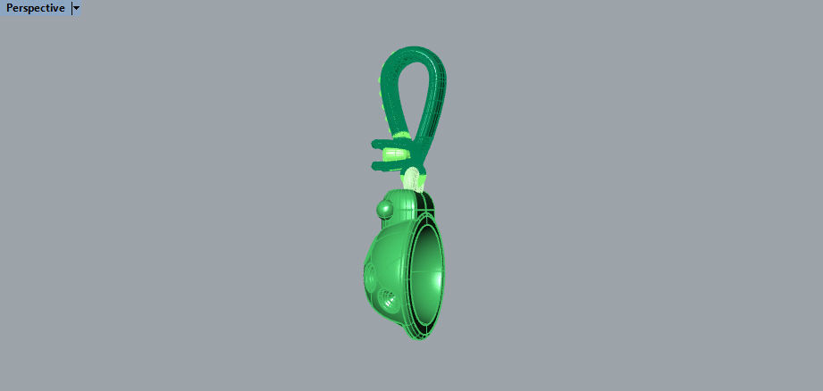 Mini Ladybug Pendant Necklace charm 3d model 3D print model_8