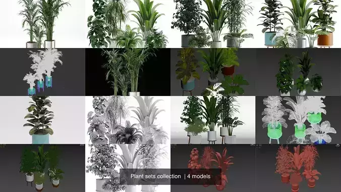 Plant sets collection 
