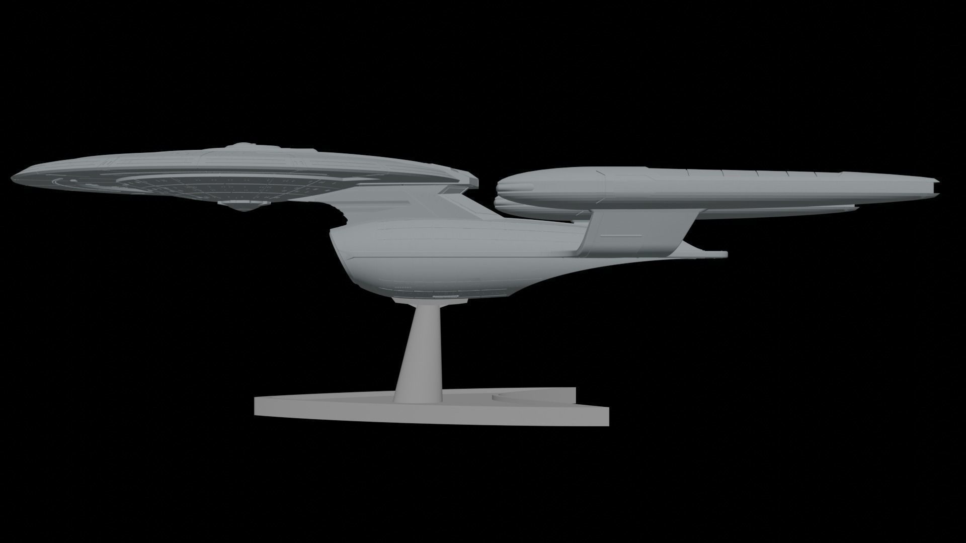 Ambassador class Redesign 3D print model_5