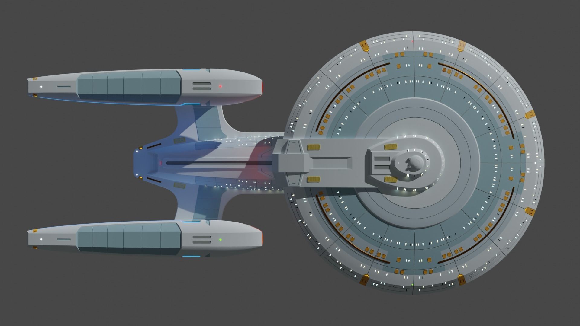 Ambassador class Redesign 3D print model_3