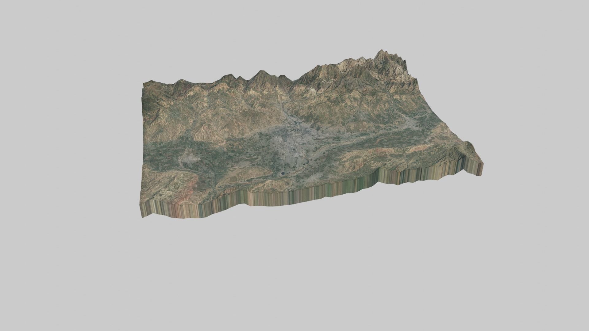 DUSHANBE City Low-poly 3D model_7