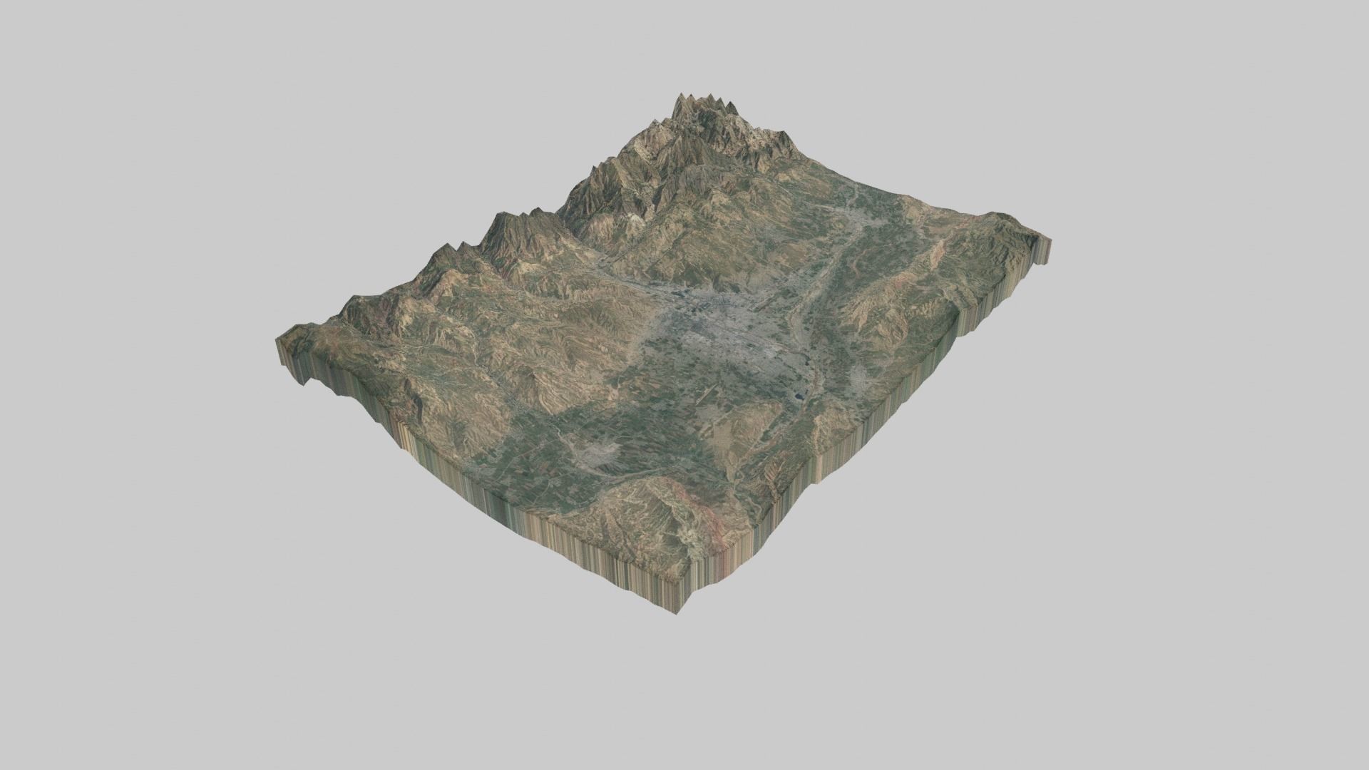 DUSHANBE City Low-poly 3D model_6