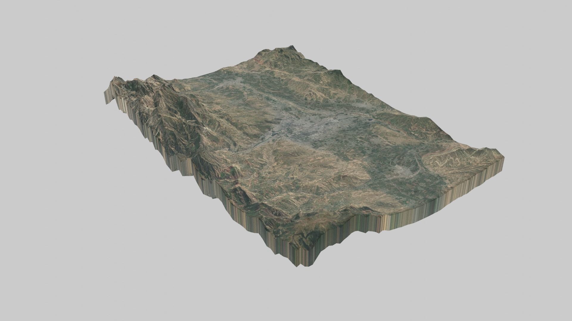 DUSHANBE City Low-poly 3D model_5