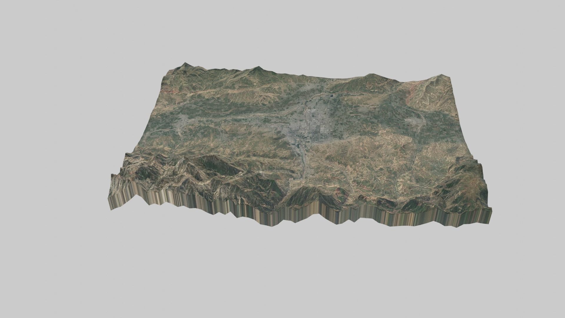 DUSHANBE City Low-poly 3D model_4