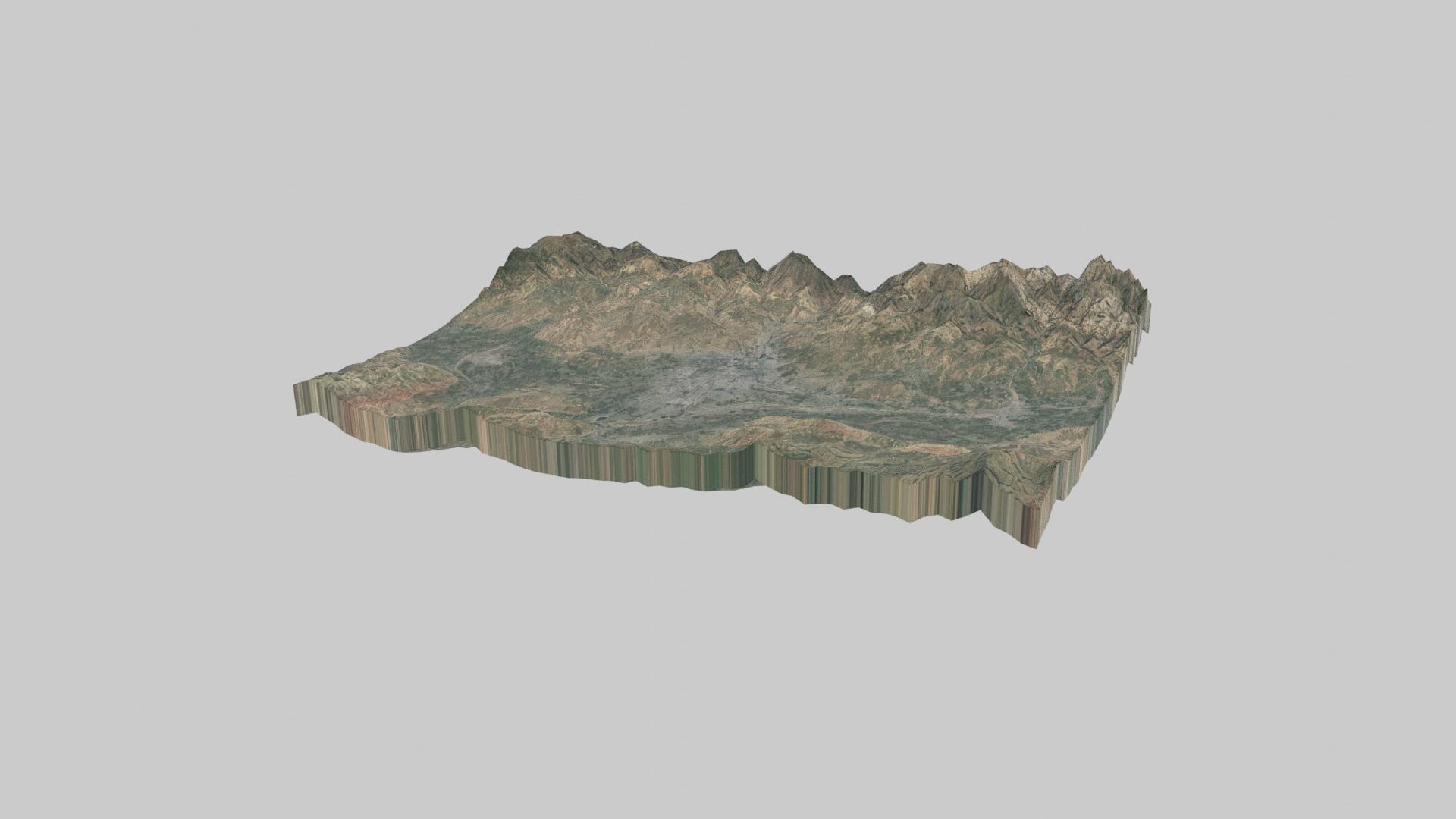 DUSHANBE City Low-poly 3D model_3