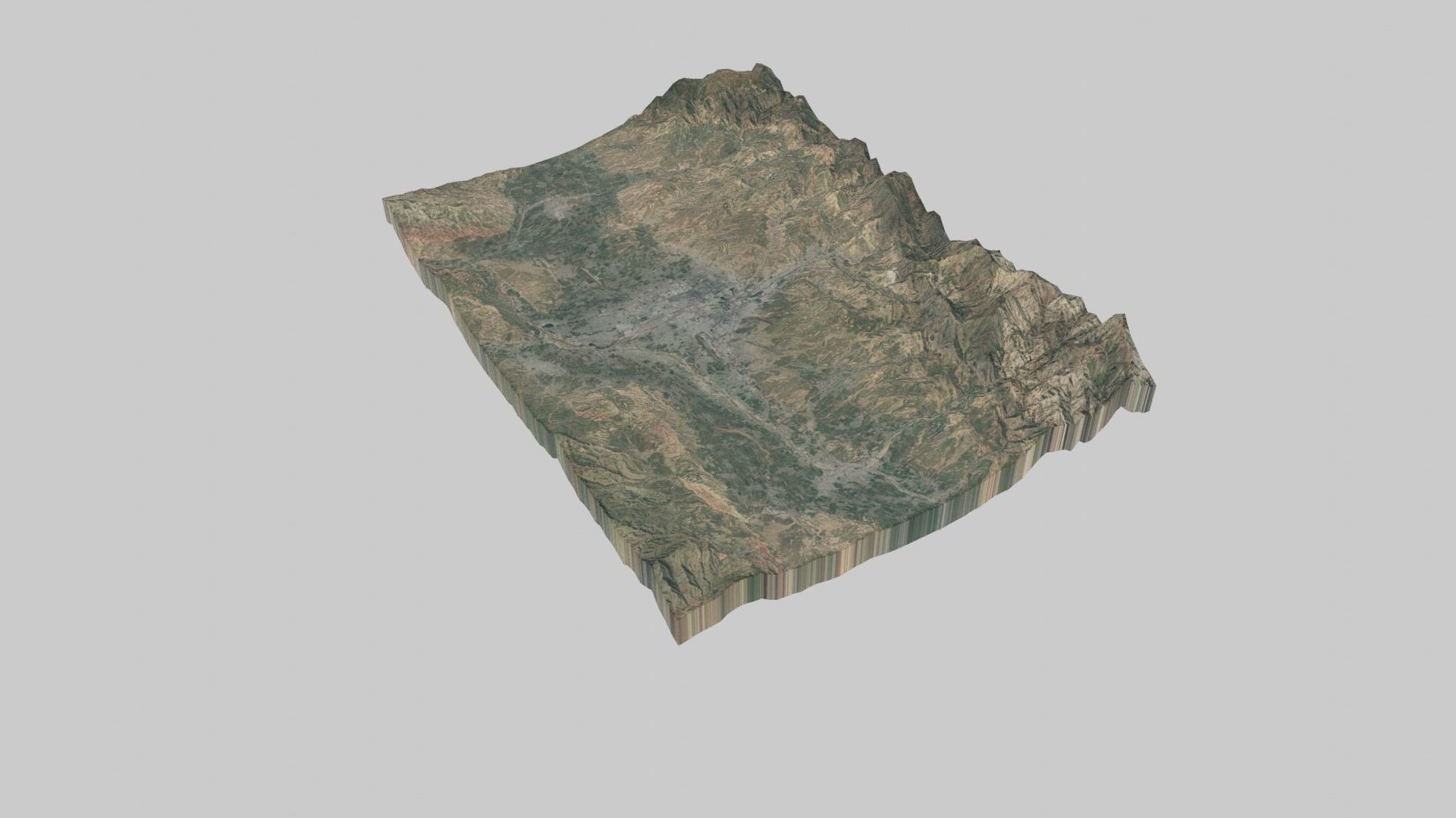 DUSHANBE City Low-poly 3D model_1