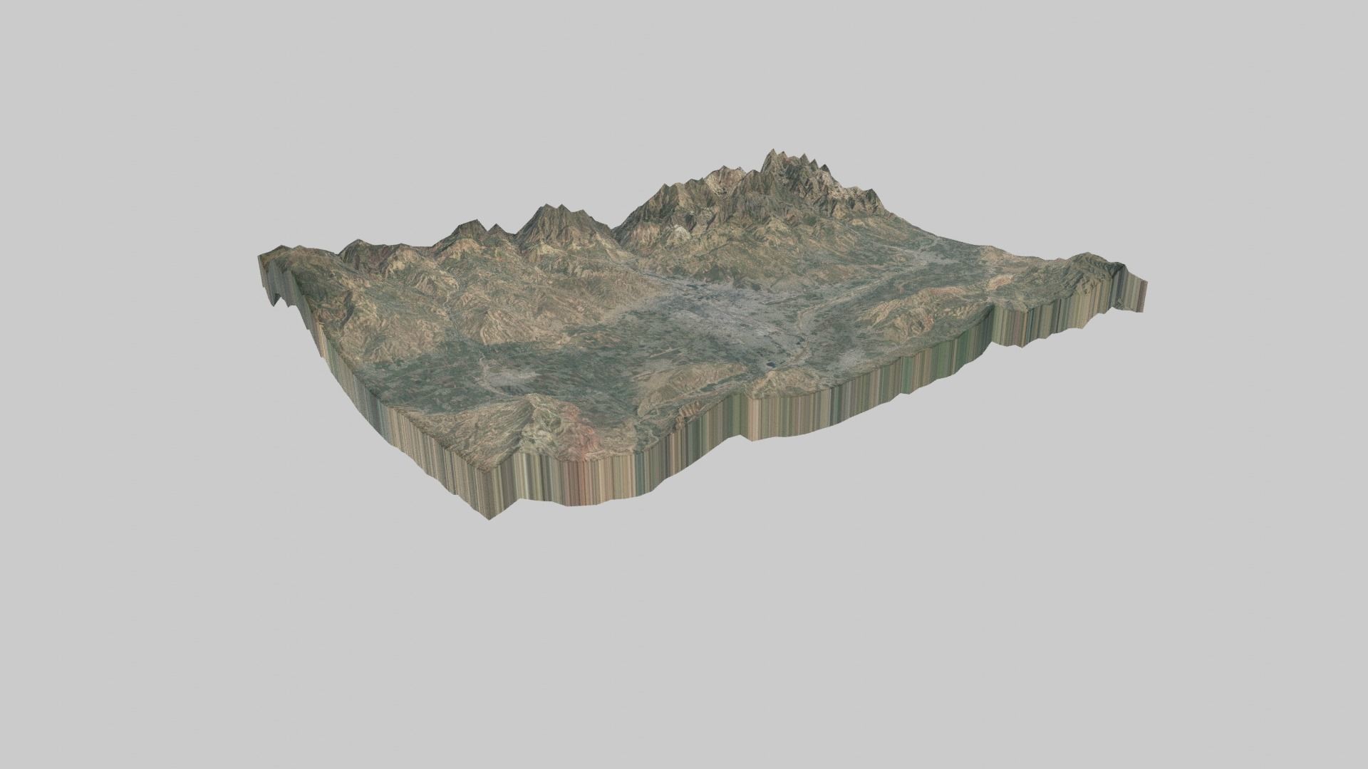DUSHANBE City Low-poly 3D model_2