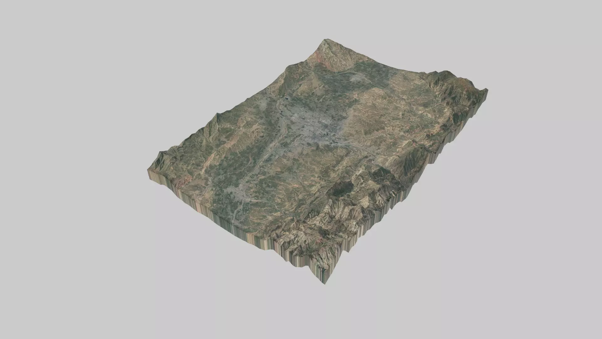 DUSHANBE City Low-poly 3D model_0