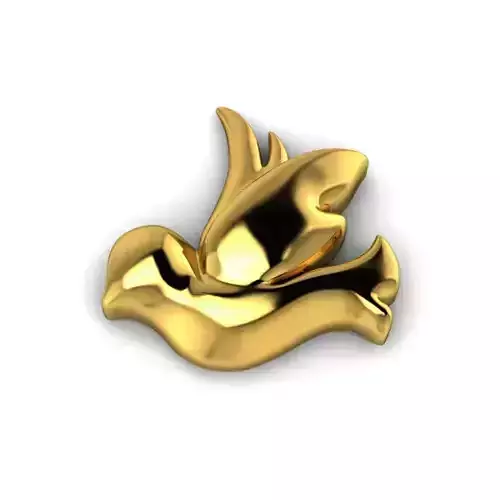 Mini Bird Dove Jewelry finding STL file 3Dmodel