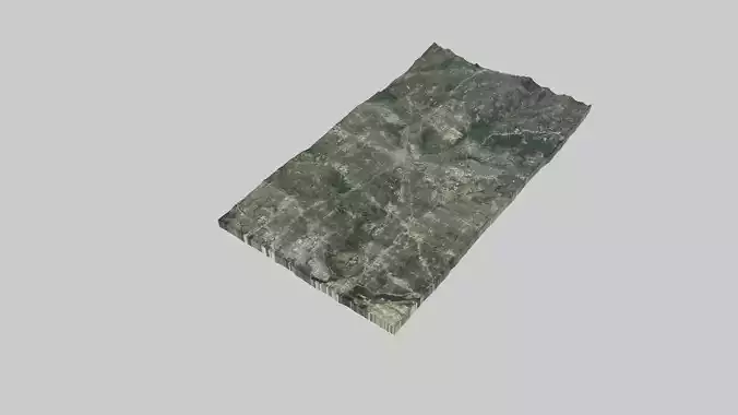 Fort Worth City Low-poly 3D model