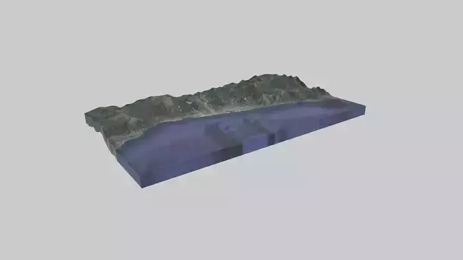 Genova City Low-poly 3D model