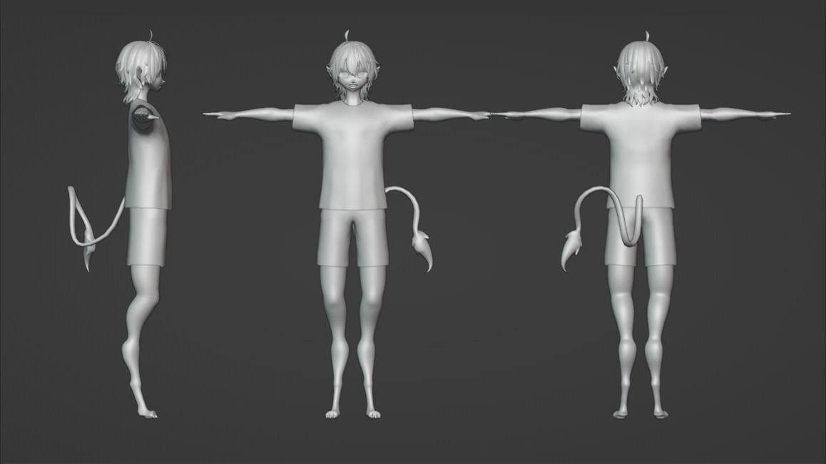 3D model ANIME BOY FOX AVATAR READY TO GO FOR VRCHAT VR / AR / low-poly ...