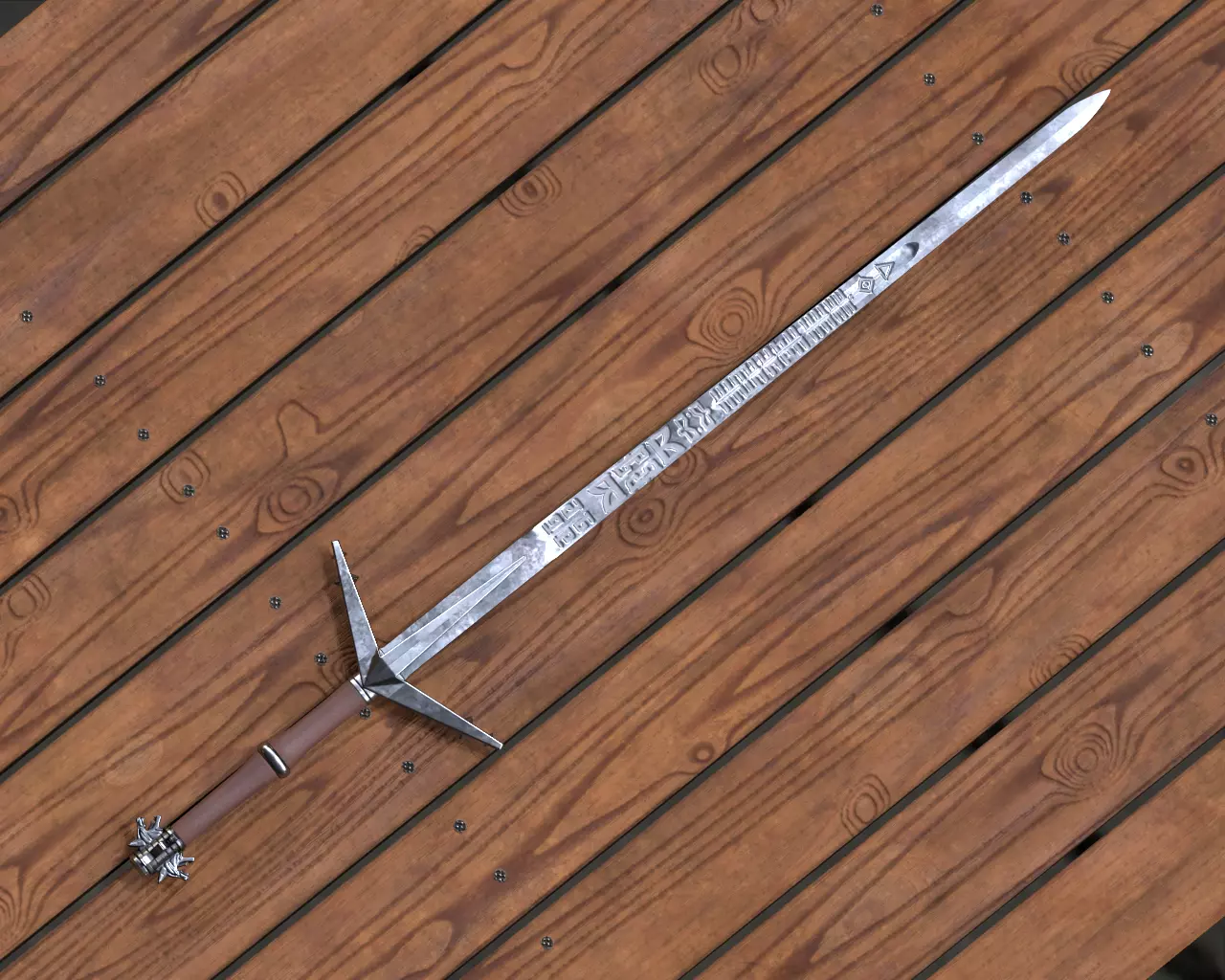 Aerondight Free low-poly 3D model
