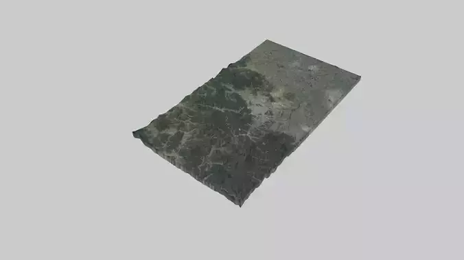 Jeonju City Low-poly 3D model