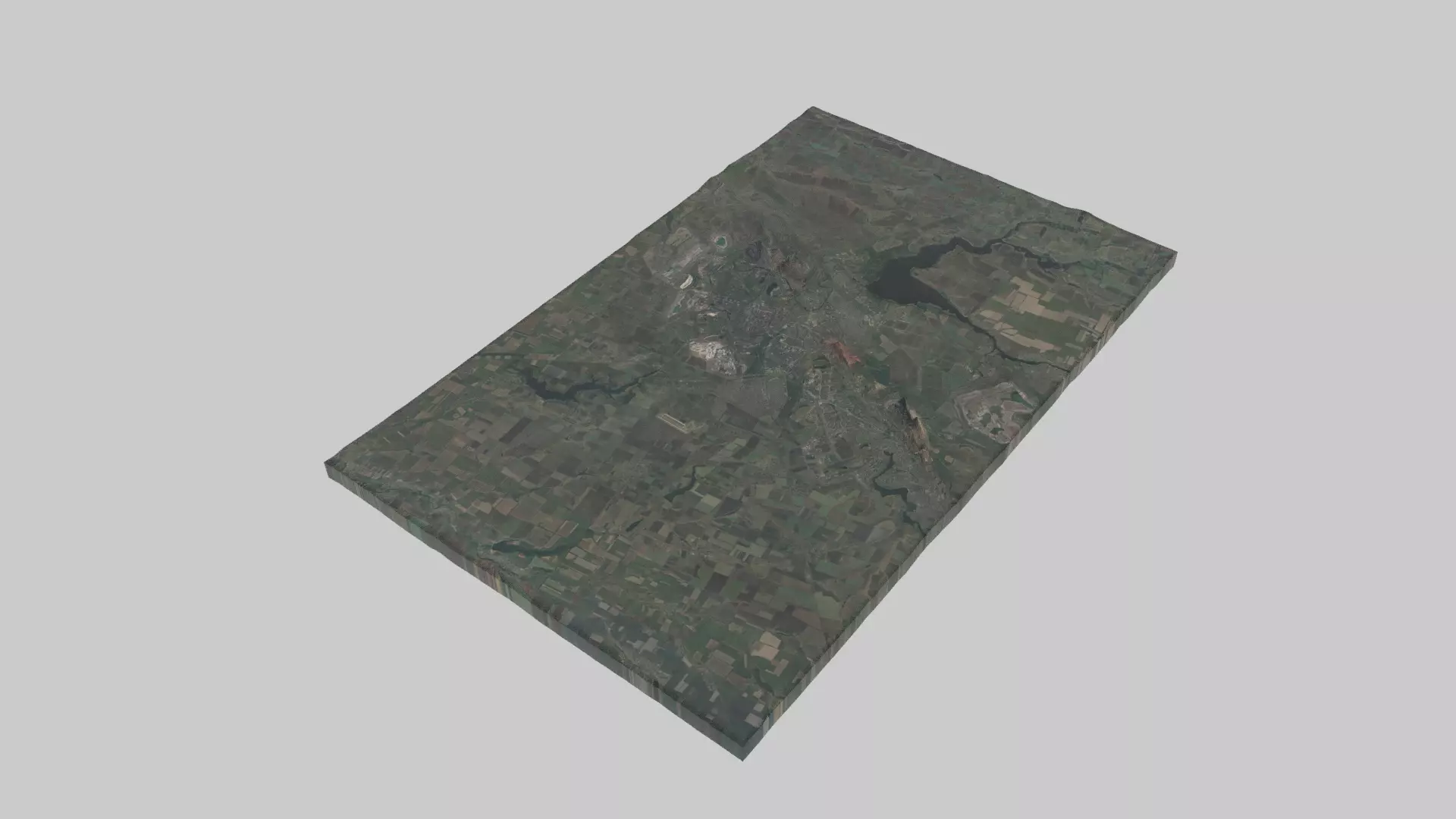 Kryviy Rig City Low-poly 3D model