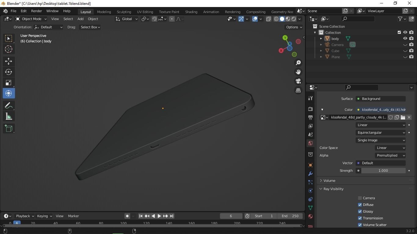 Realme Pad-Android Tablet PC-3D model Low-poly 3D model_8