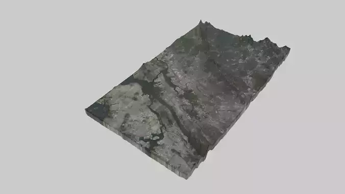 Newark City Low-poly 3D model