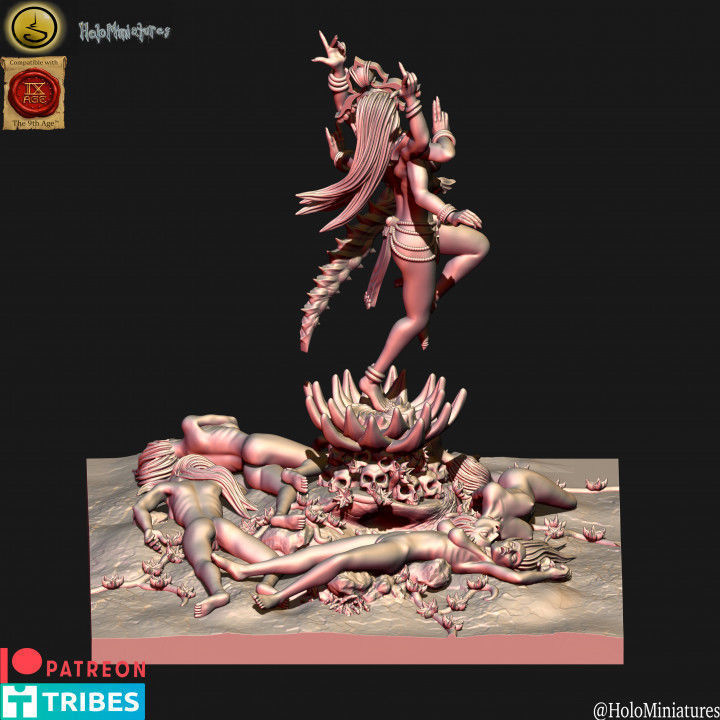 Daemons of lust succubi unit filler 3D print model_3