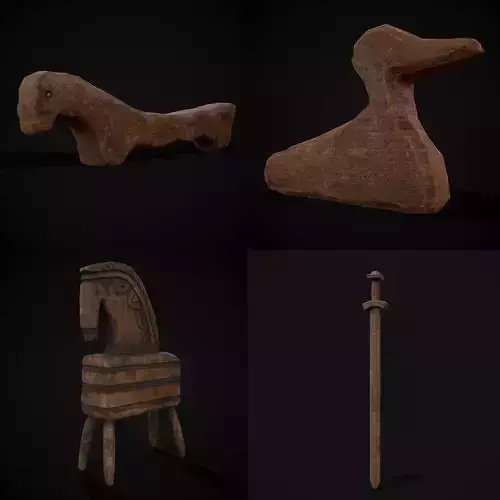 Medieval Toys Mix One 3D Model Collection