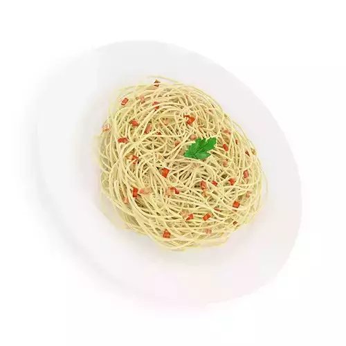 Spaghetti Carbonara 3D model