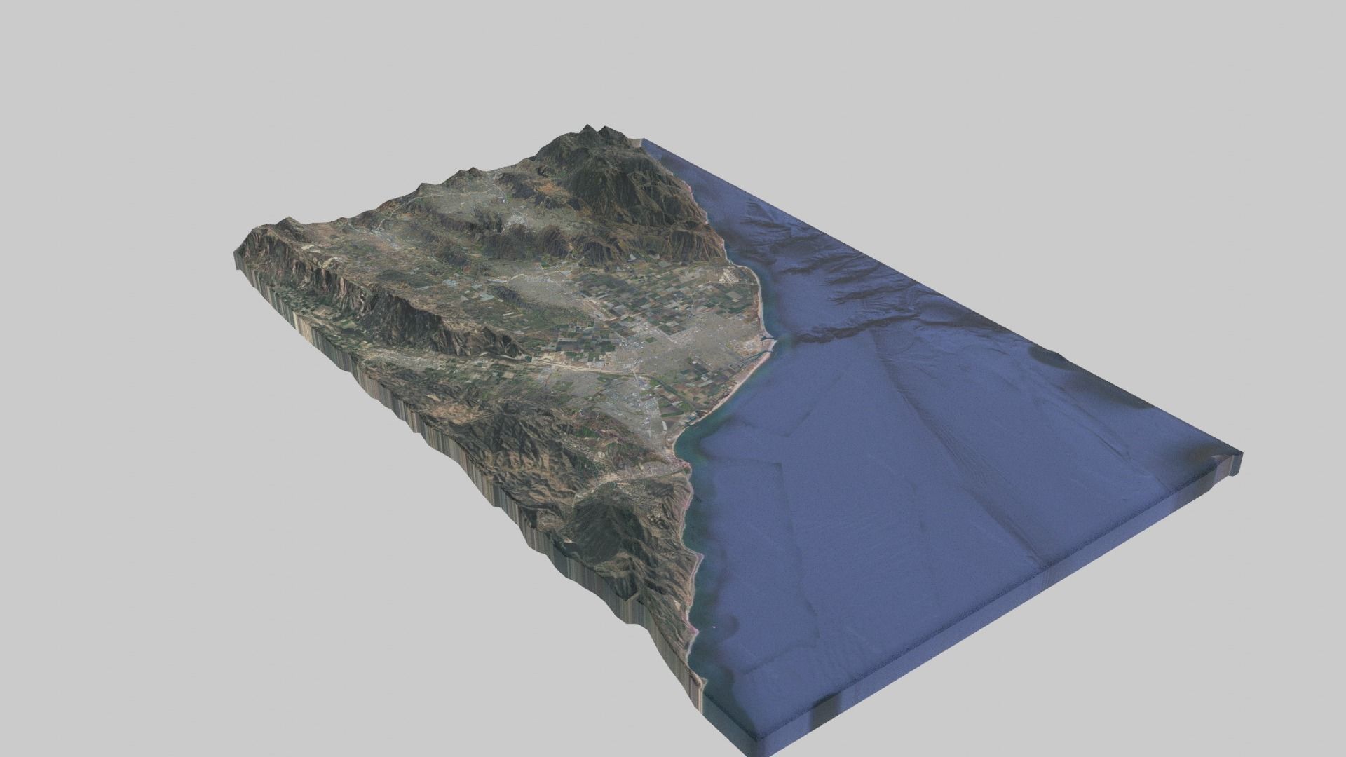 Oxnard City Low-poly 3D model_5