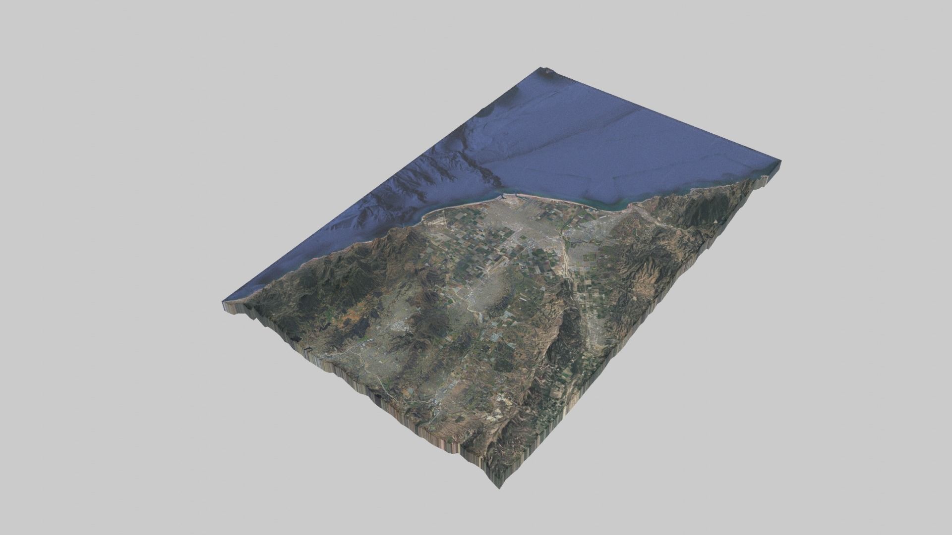 Oxnard City Low-poly 3D model_3