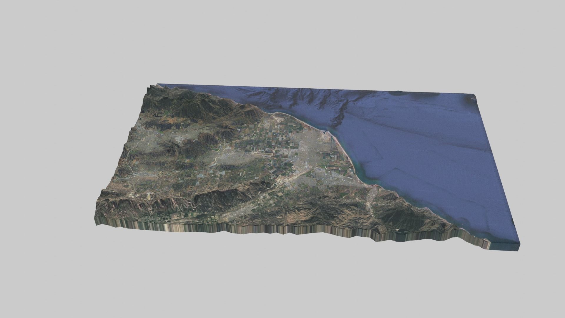 Oxnard City Low-poly 3D model_4