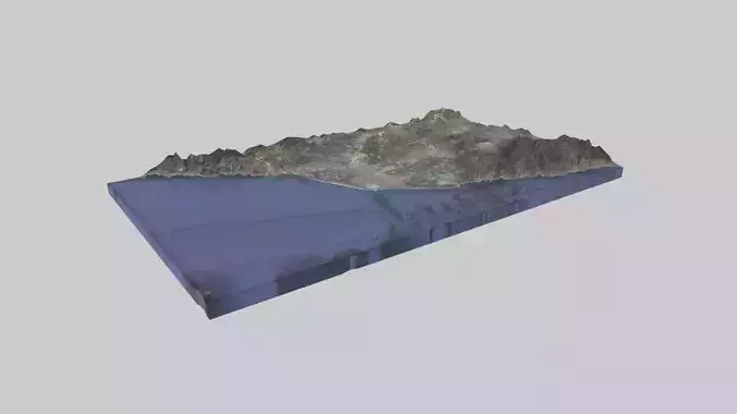 Oxnard City Low-poly 3D model