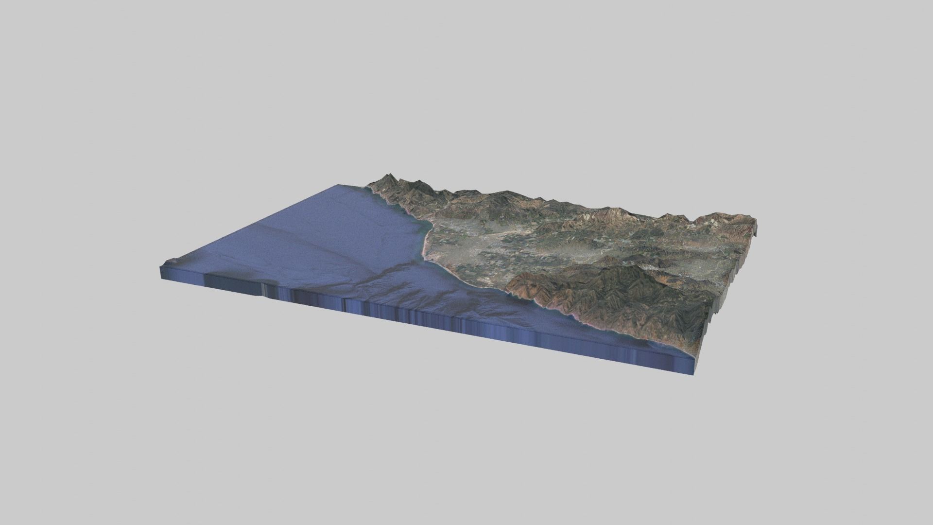 Oxnard City Low-poly 3D model_2