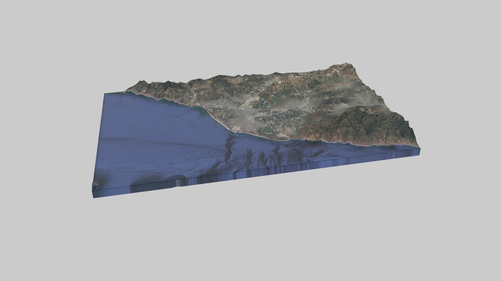 Oxnard City Low-poly 3D model_7