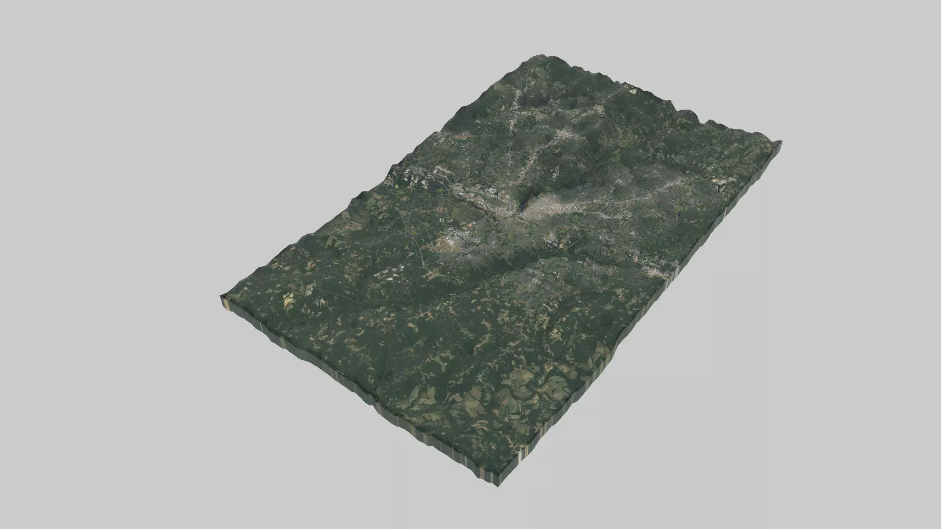 Richmond City Low-poly 3D model