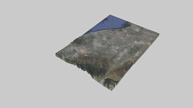 Santa Ana City Low-poly 3D model