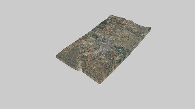 Sevilla City Low-poly 3D model