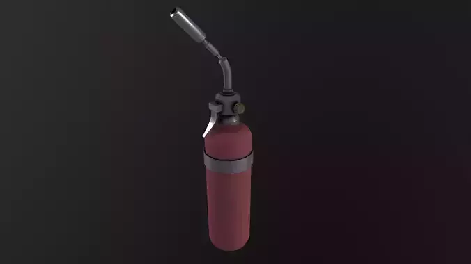 Blowtorch Tool 3D Model Low-poly 3D model