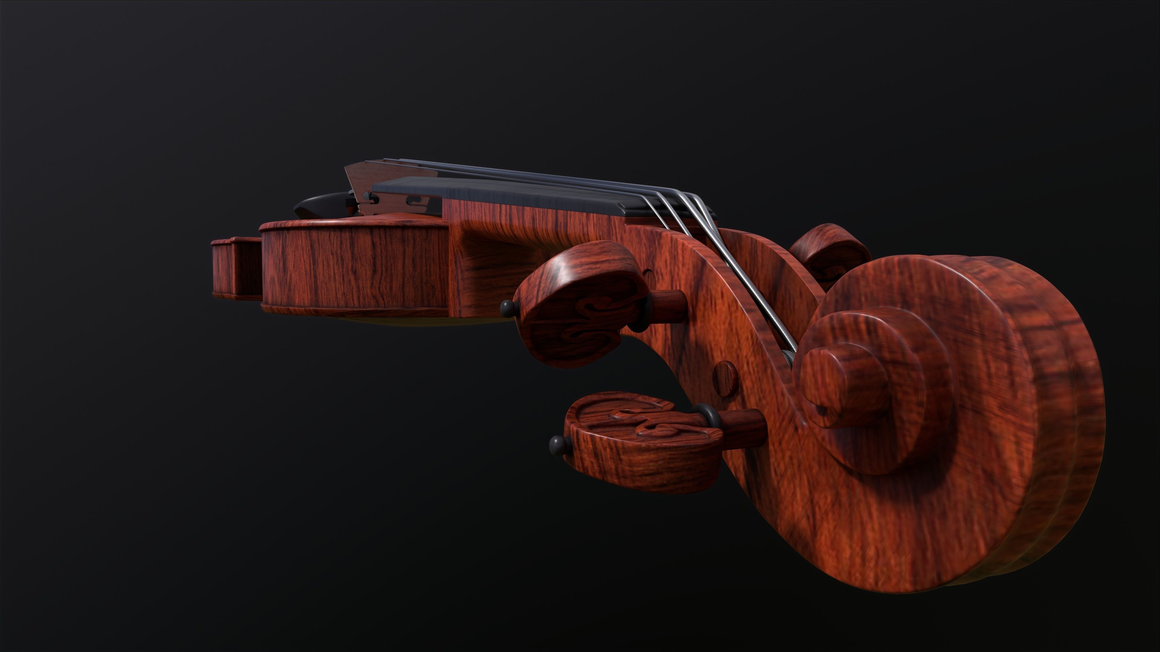 Violin 3D model_5