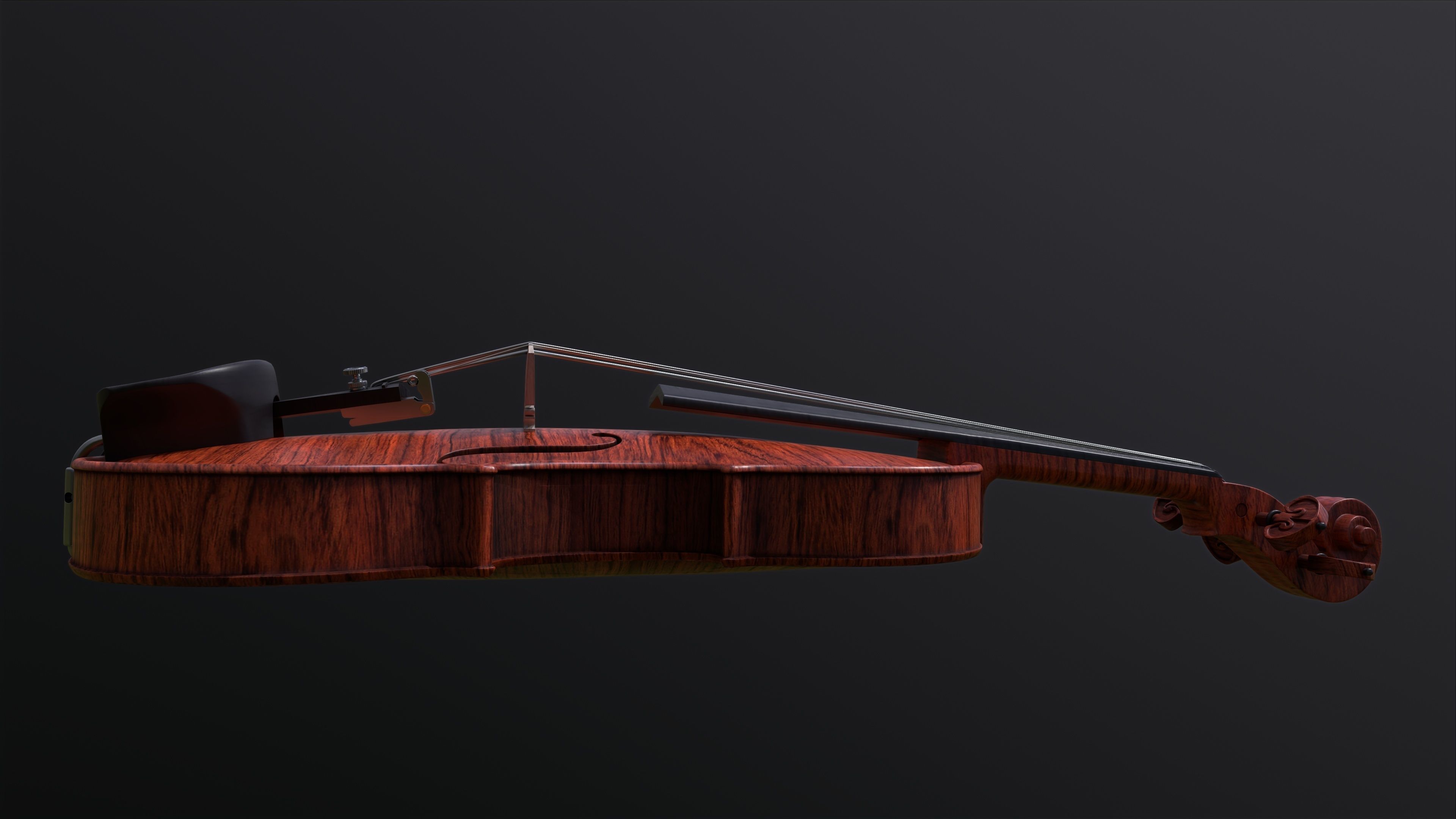 Violin 3D model_3