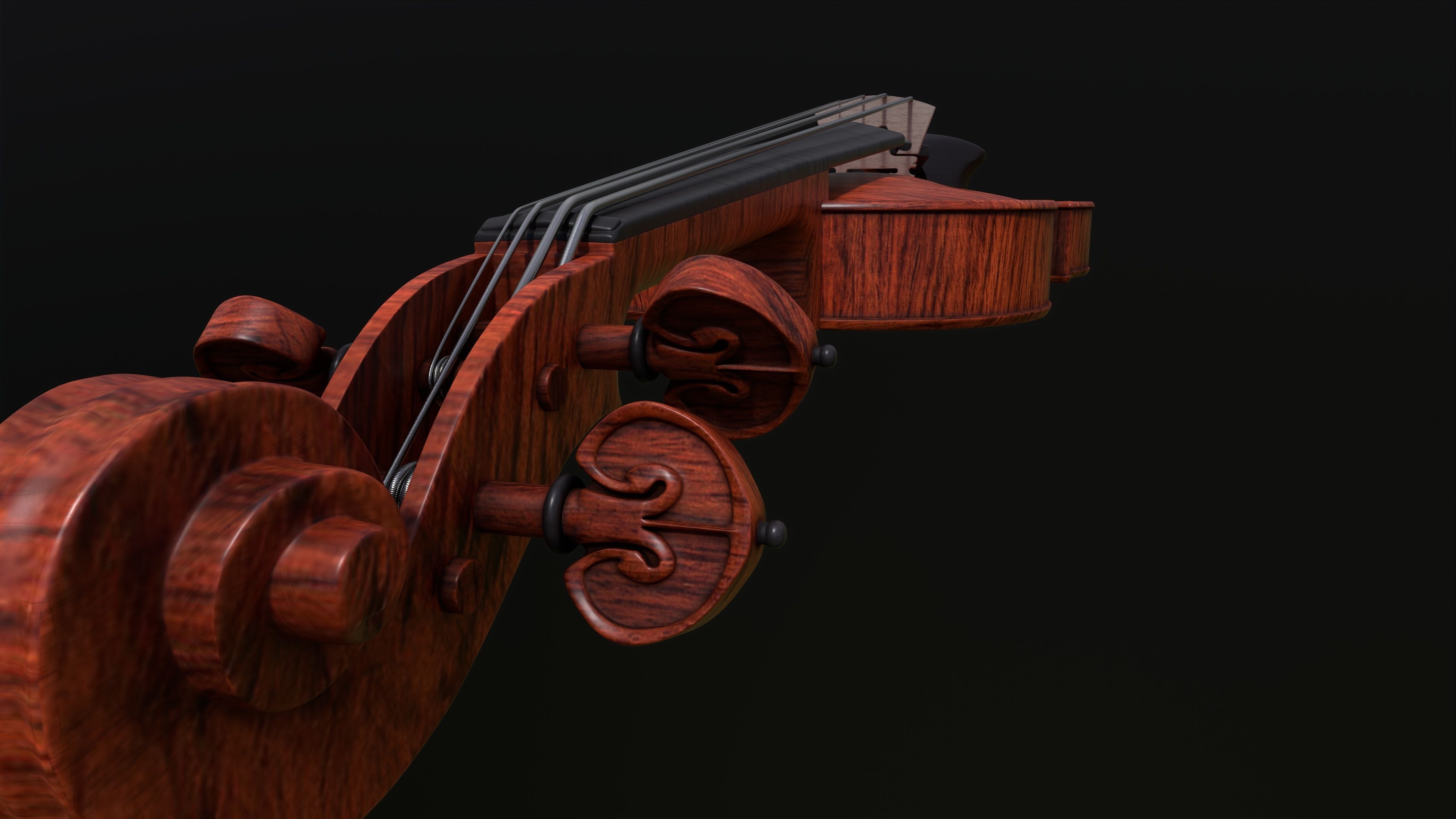 Violin 3D model_6