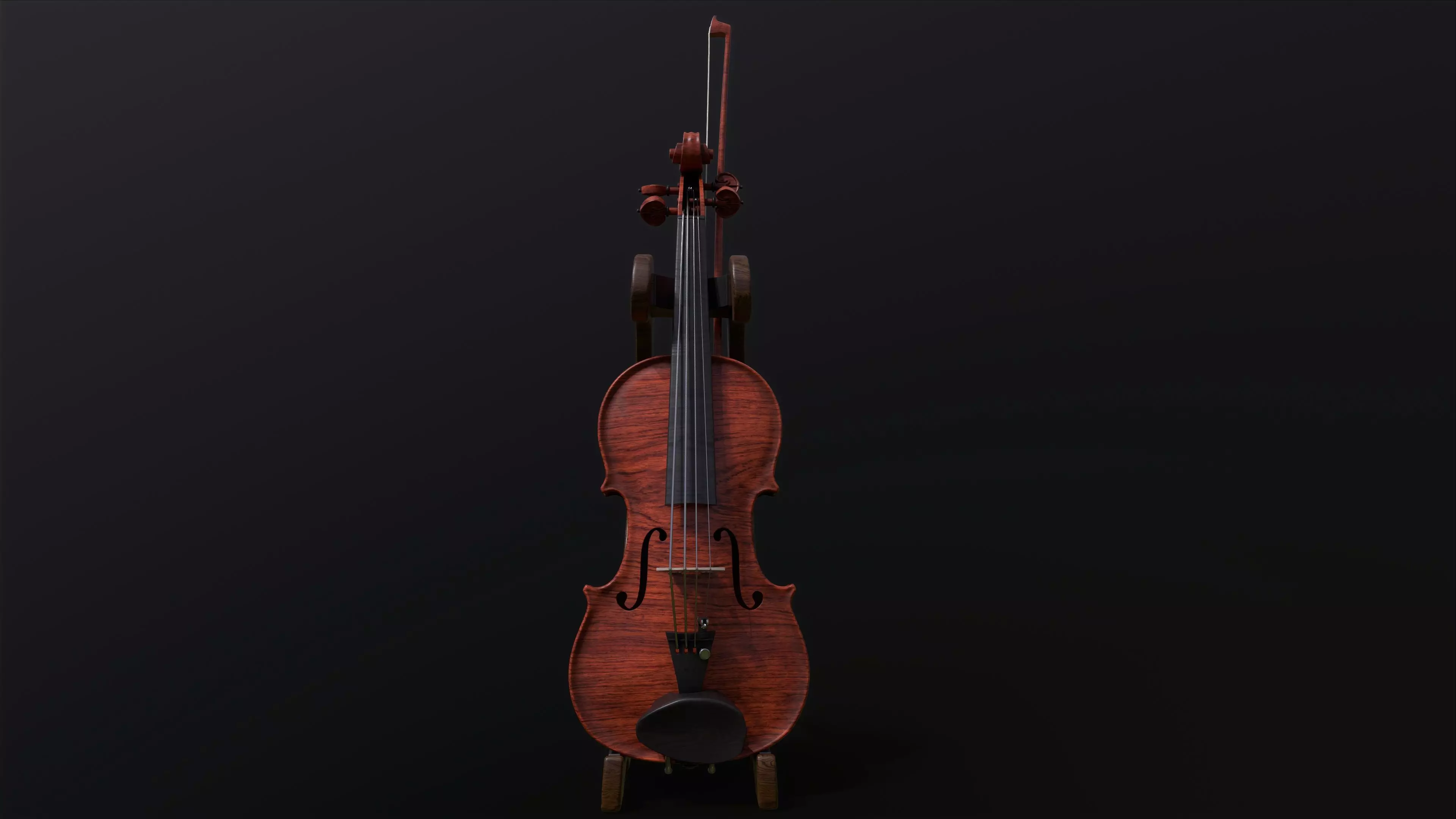 Violin 3D model_0
