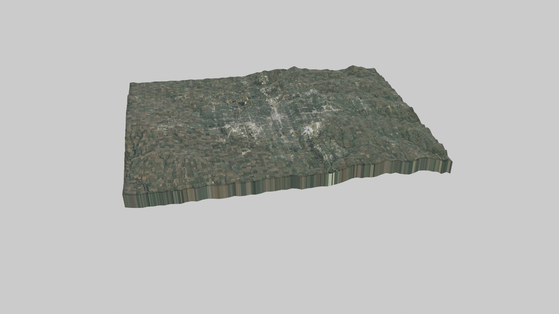 Wichita City Low-poly 3D model_7