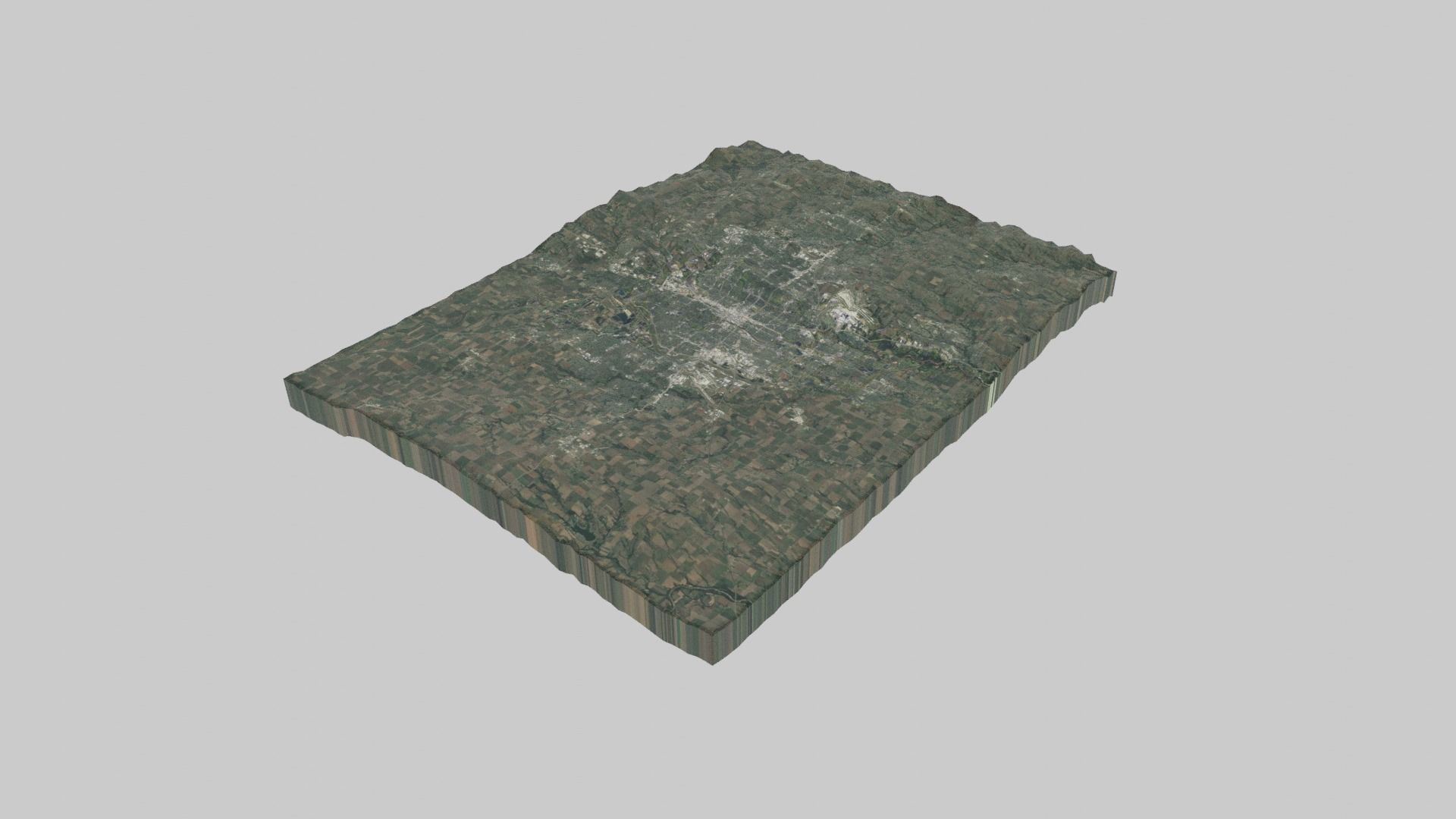 Wichita City Low-poly 3D model_6