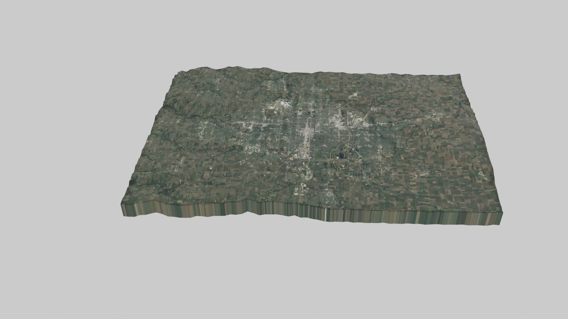 Wichita City Low-poly 3D model_4