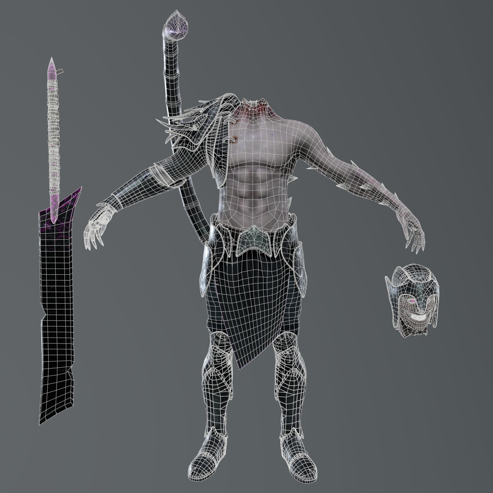 Ziral Low-poly 3D model_4