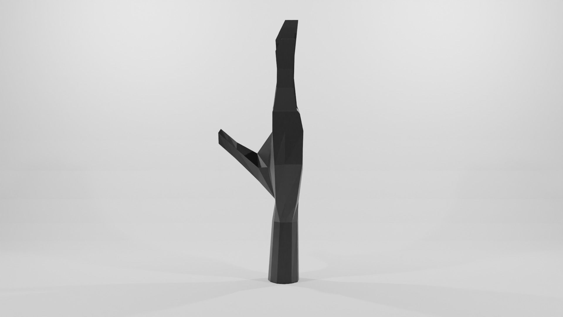 Basic Hand  Low-poly 3D model_3